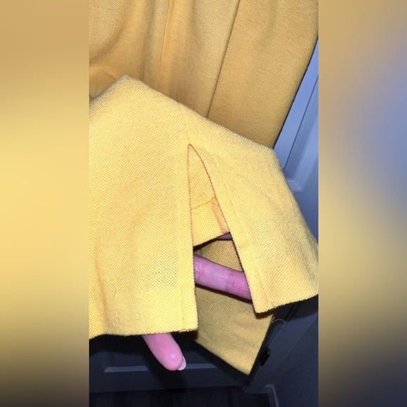 Lynn Davis Vintage Polo Bumble Bee Yellow Collared Casual Preppy Dress - Picture 7 of 9